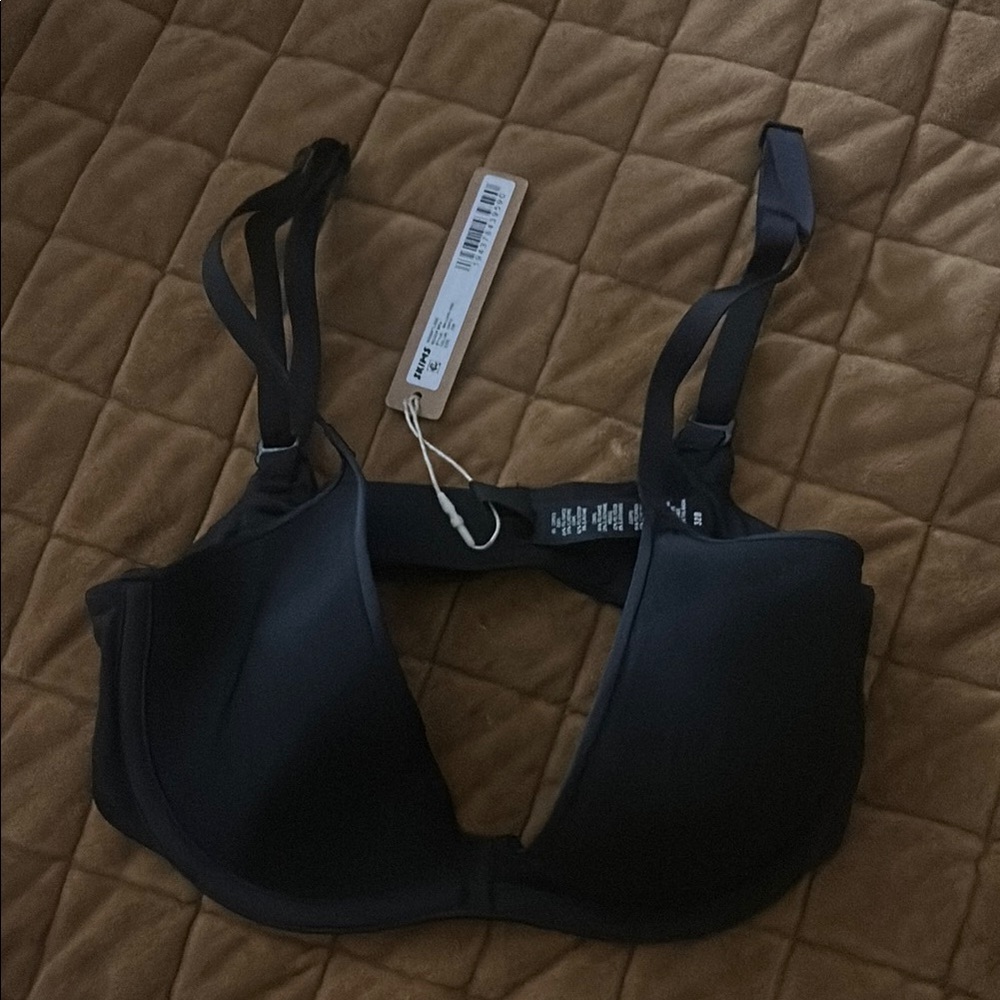 NWT SKIMS Black WEIGHTLESS SCOOP BRA - Picture 5 of 7